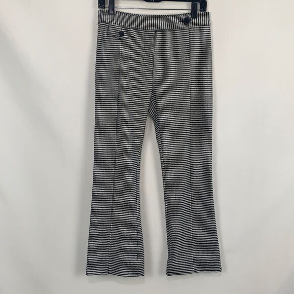 Derek Lam black white plaid trousers